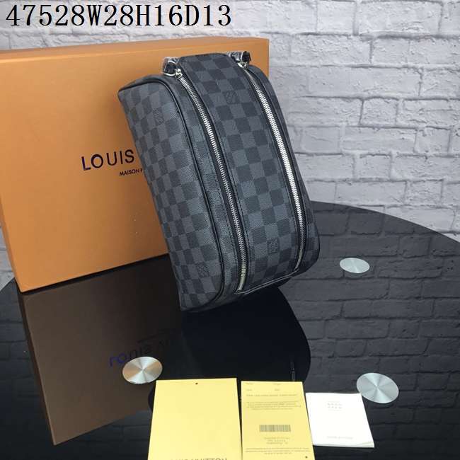 Louis Vuitton Monogram Damier Graphite KING SIZE TOILETRY BAG M47528 - Click Image to Close